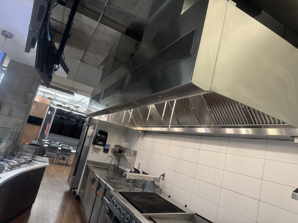 NFPA 96 bare metal standard in a commercial Kitchener kitchen